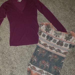 Women's Sweater & Top New York & Co, Free Kisses